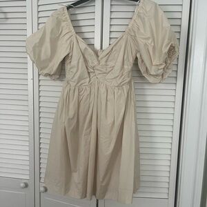 Off white peplum dress